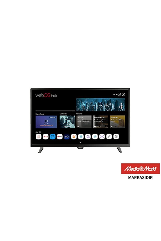 Pq32dal540 32 Inç 80 Ekran Dahili Uydu Alıcılı Smart Led Tv - 1