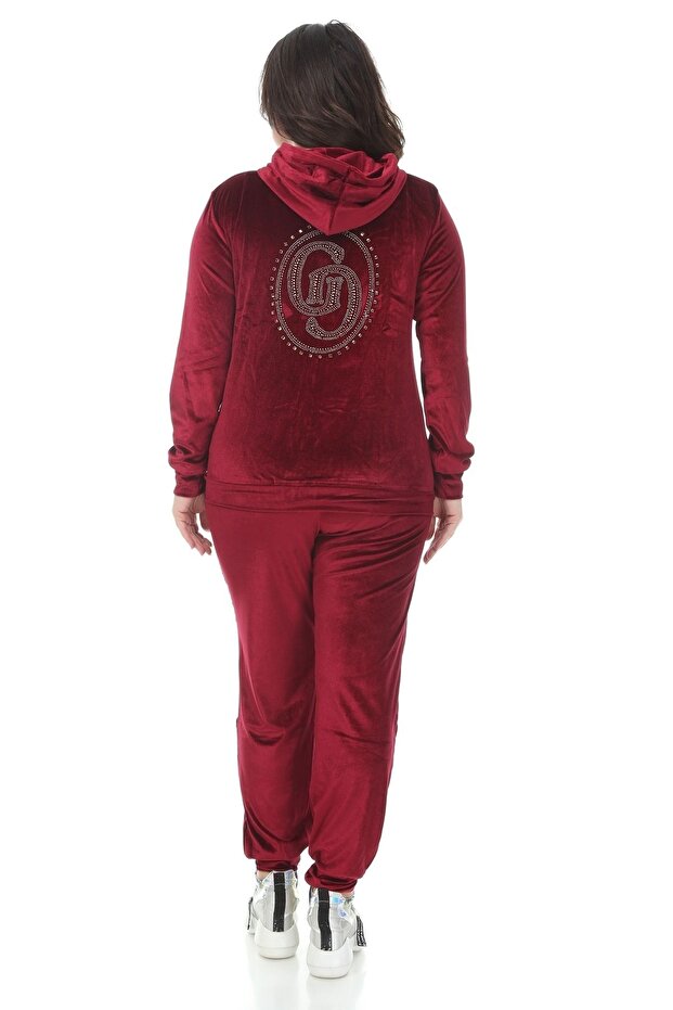 Bordo Kadife Takım - 3