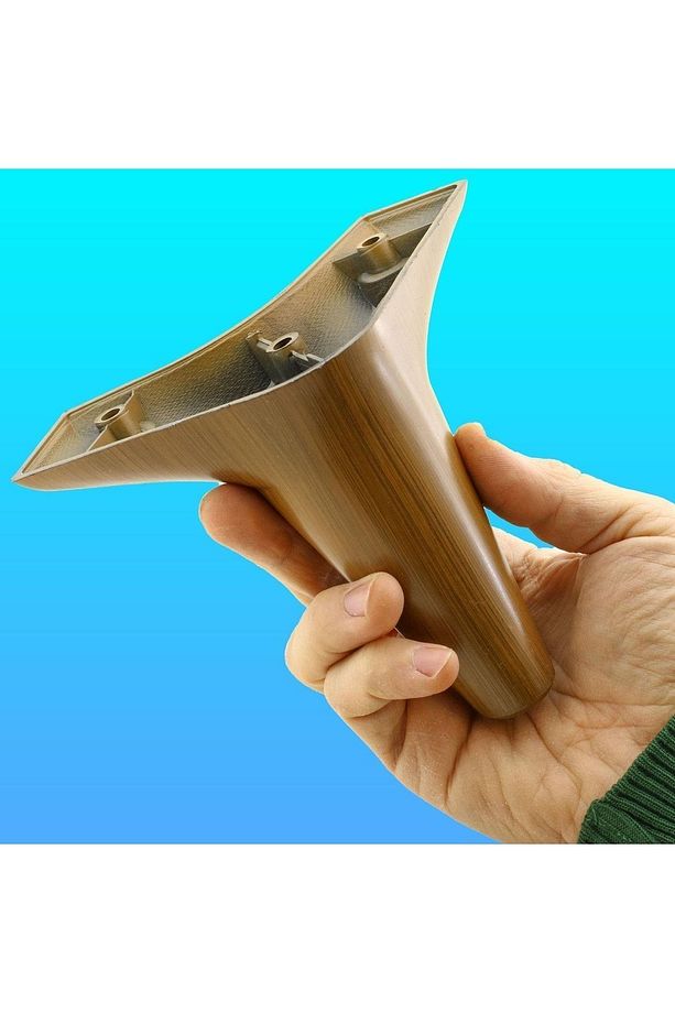 Aspen Lüks Mobilya Kanepe Koltuk Tv Ünitesi Baza Yükseltici Ayağı Ayakları 12 Cm Ahşap Desenli Ayak - 8