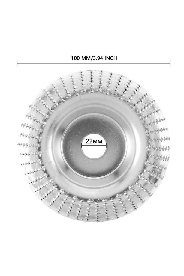 Anself Ahşap Taşlama Törpüleme Oyma Eğe Diski Ahşap Kesici 100 mm - 4