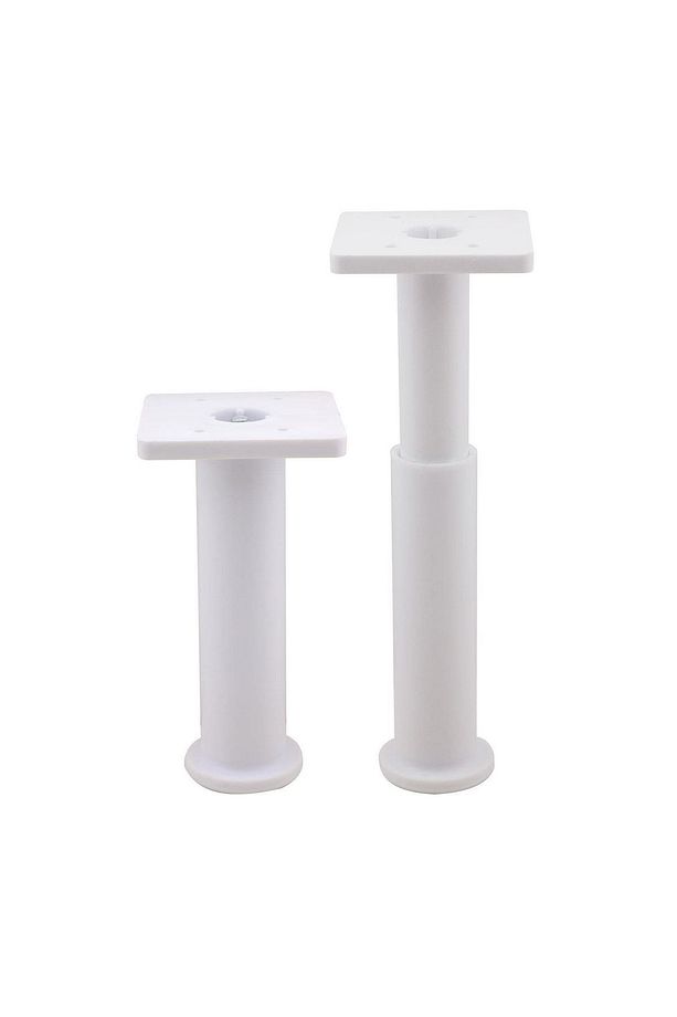 Ayarlı Destek Ayağı Mobilya Kanepe Koltuk Yükseltici Ayarlanabilir 15 Cm Beyaz Yükseltme Ayakları - 5