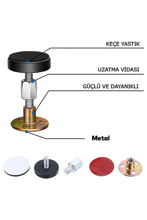 Yatak Baza Başlık Başlığı Mobilya Eşya Dolap Sabitleme Aparatı Sallanma Önleyici Sabitleyici 2 Adet - 8