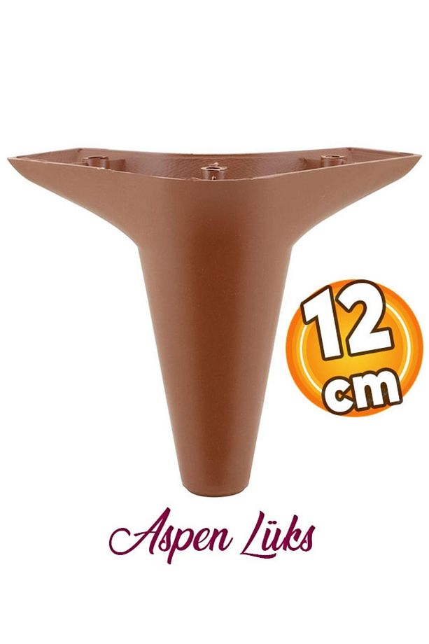 Aspen Lüks Mobilya Kanepe Koltuk Tv Ünitesi Baza Yükseltici Ayağı Ayakları 12 Cm Kahverengi Ayak - 1