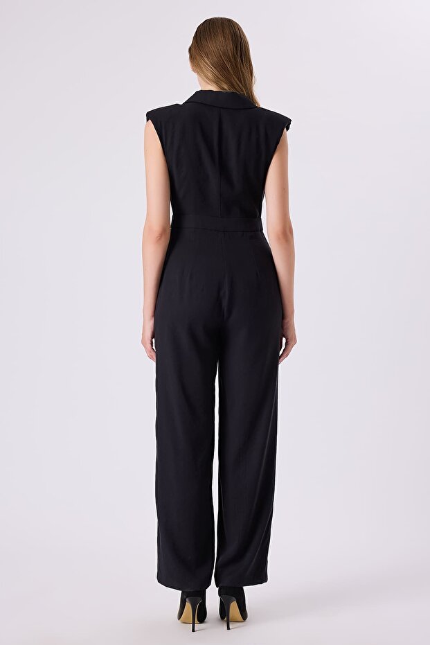 Kruvaze yakalı tulum - 4