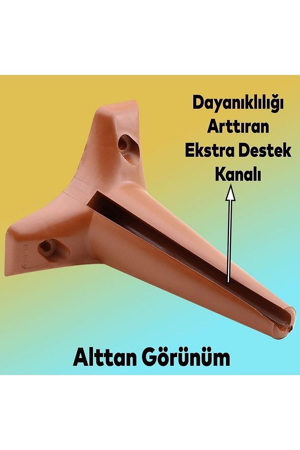 Aspen Lüks Mobilya Kanepe Koltuk Tv Ünitesi Baza Yükseltici Ayağı Ayakları 15 Cm Kahverengi Ayak - 4