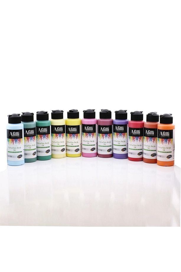 Afilli Su Bazlı Saf Akrilik Boya Metalik Hobi Boyası Metalik Renkler Tüm Yüzeyler 120 Ml D-150 - 2