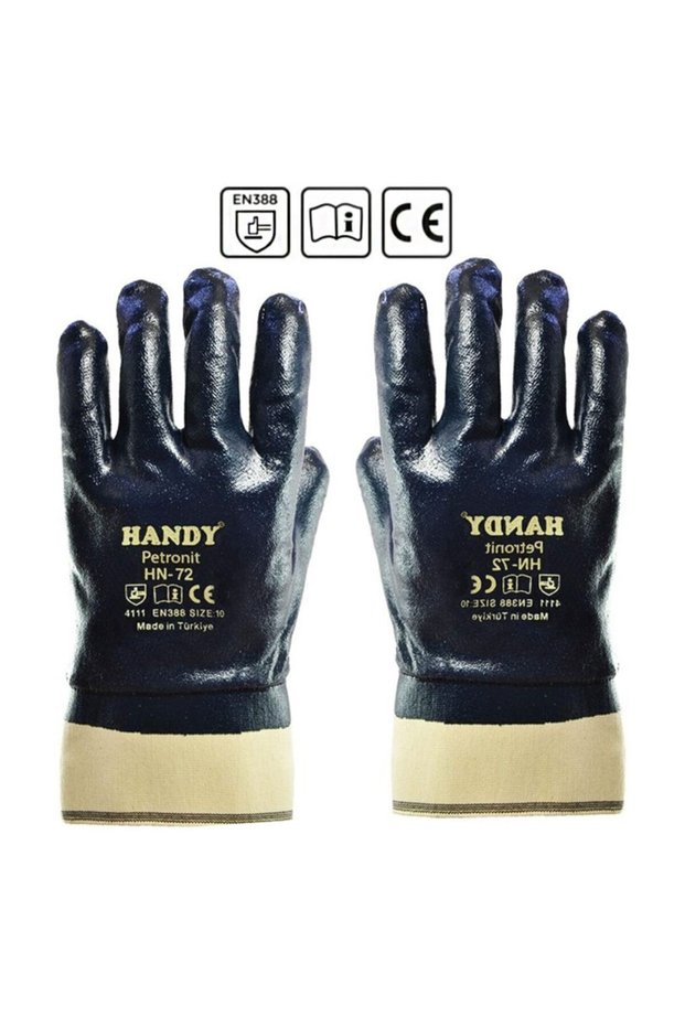 Hn-72 Nitrile Oilman Gloves Metal Construction Industry No:10
