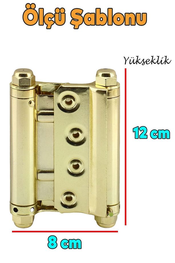 Yaylı Menteşe No 30 Luk Sarı Bar Ve Kapı Menteşesi Kovboy Menteşe No:30 (1 Çift) - 2