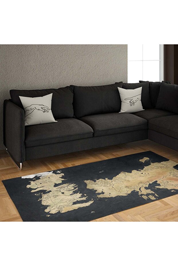 Hands / The Creation of Adam Çift Taraflı Kırlent Seti - 6