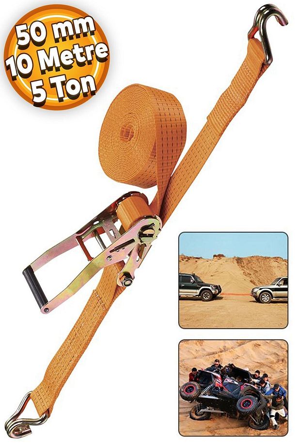 Spanzet Yük Gerdirme Halatı Gırgır 50 Mm 10 Metre 5 Ton - 1