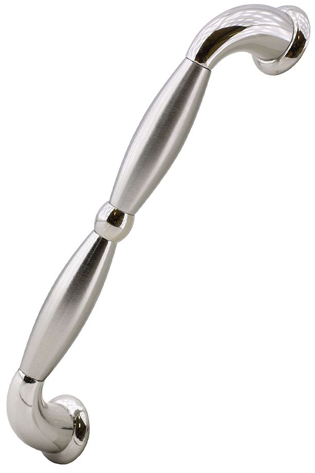 Zeplin Sürgülü Kapı Çekme Kolu Tutma Kulpu Kulbu Çelik Dış Kapı Tutamağı Nikel Saten Kulp 25.5 Cm - 8