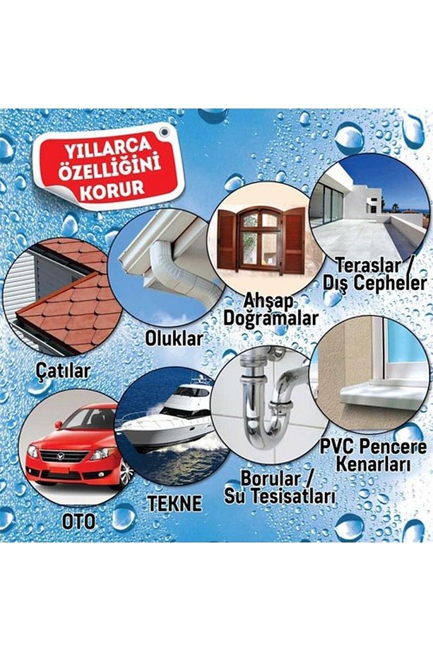 Leak Fix (ŞEFFAF 200 ml) Su Yalıtım Sızdırmaz Geçirmez Izolasyon Kauçuk Spreyi Kaplama Sızıntı Önler - 2