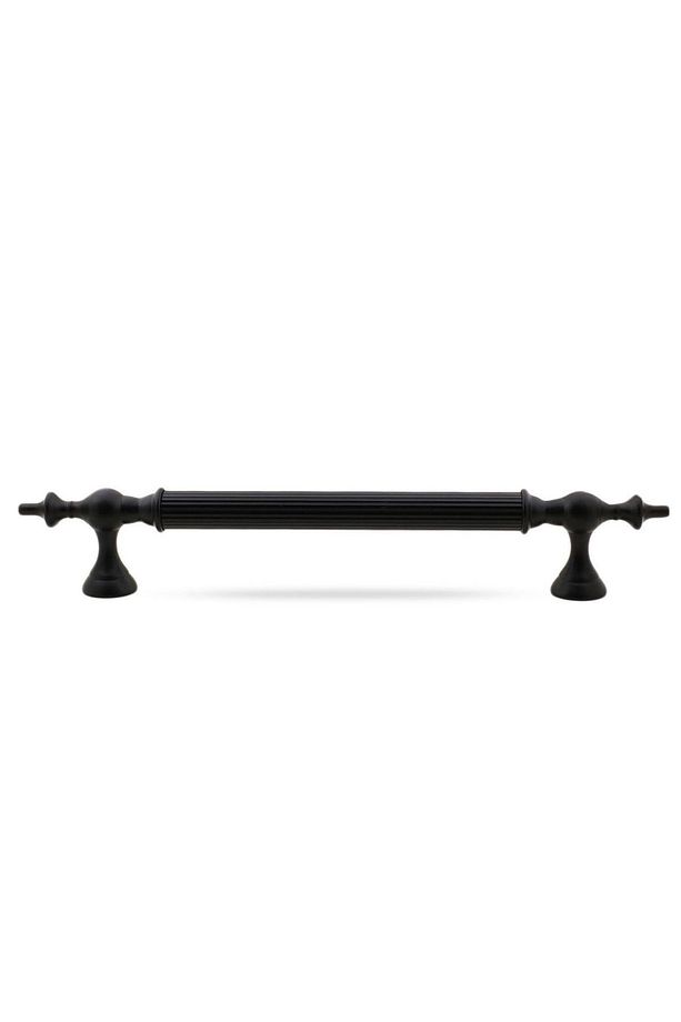 Çukurca Sürgülü Kapı Çekme Kolu Tutma Kulpu Kulbu Çelik Dış Kapı Tutamağı Kol Mat Siyah 50 Cm - 4