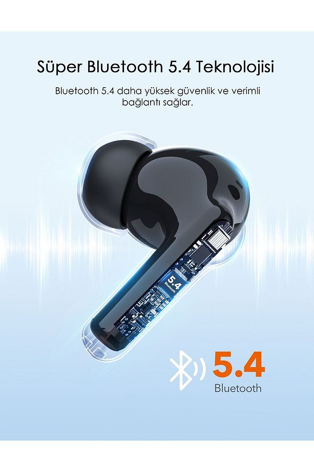 Tt-bh1122-blck Bt 5.4 Kablosuz Kulakiçi Bluetooth Kulaklık Siyah - 6