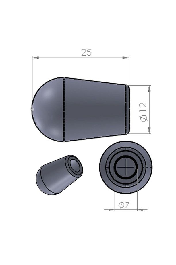 Plastik Sandalye Profil Ayak Pabucu 7'lik 20'li - 2