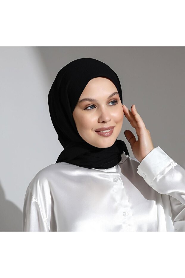 Mısır İpeği Şal Siyah - 6