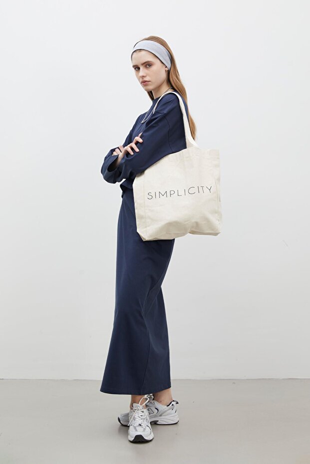 BAVLNĚNÁ SUKNĚ NÁMOŘNICKÁ MODRÁ - 2