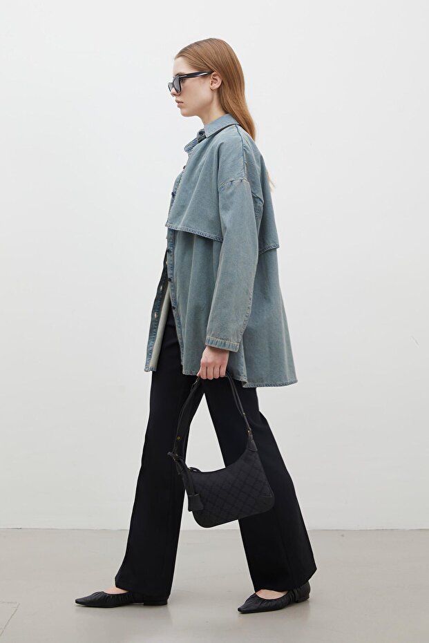 TRENCH DESIGN farmer dzseki SÖTÉTKÉK - 3