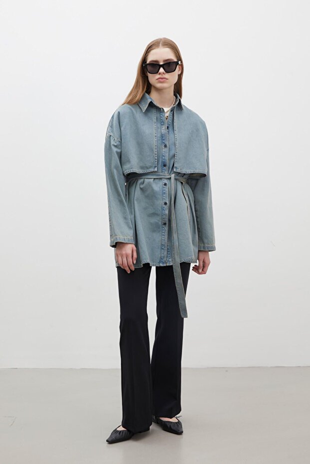 TRENCH DESIGN farmer dzseki SÖTÉTKÉK - 4