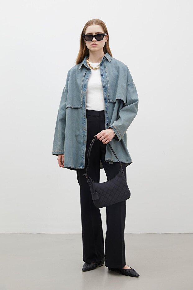 TRENCH DESIGN farmer dzseki SÖTÉTKÉK - 2