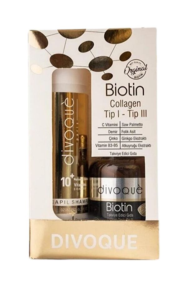 Divogue Biotin 5000 Mcg (60 TABLET) Procapil Şampuan 200 ml - 1