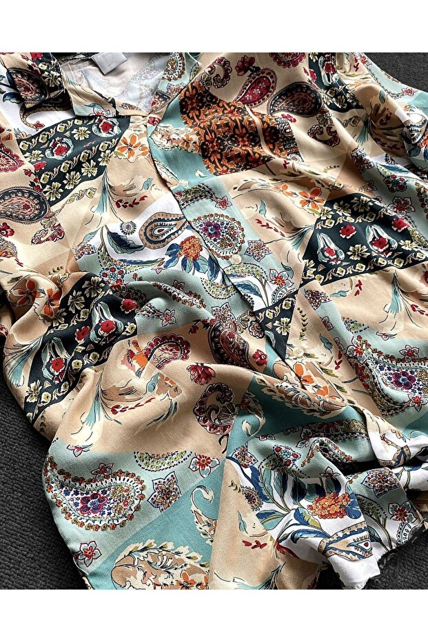 Oversize Viskon Gömlek - 2