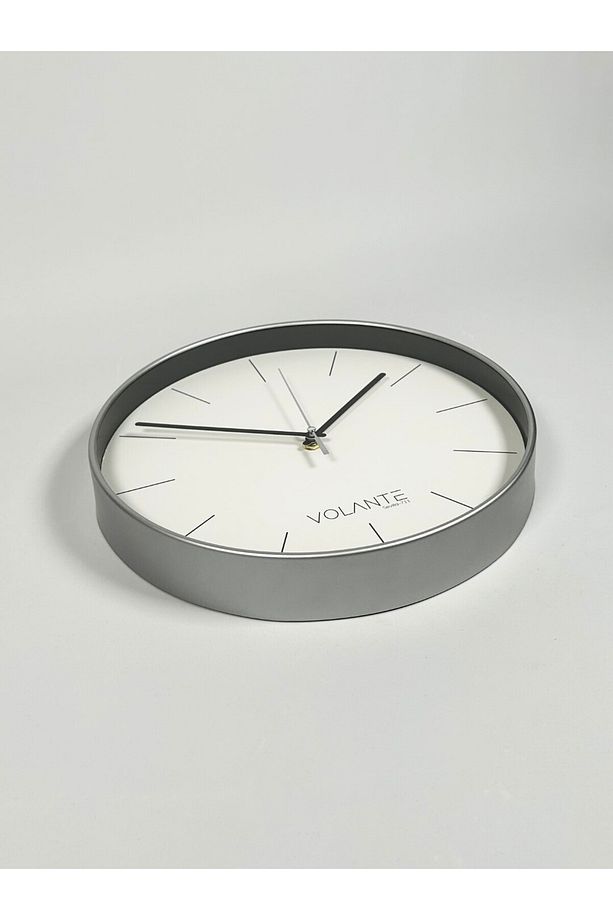 VOLANTE Modern Duvar Saatleri LOFTY Serisi 30 cm Ø Gerçek Cam - 4