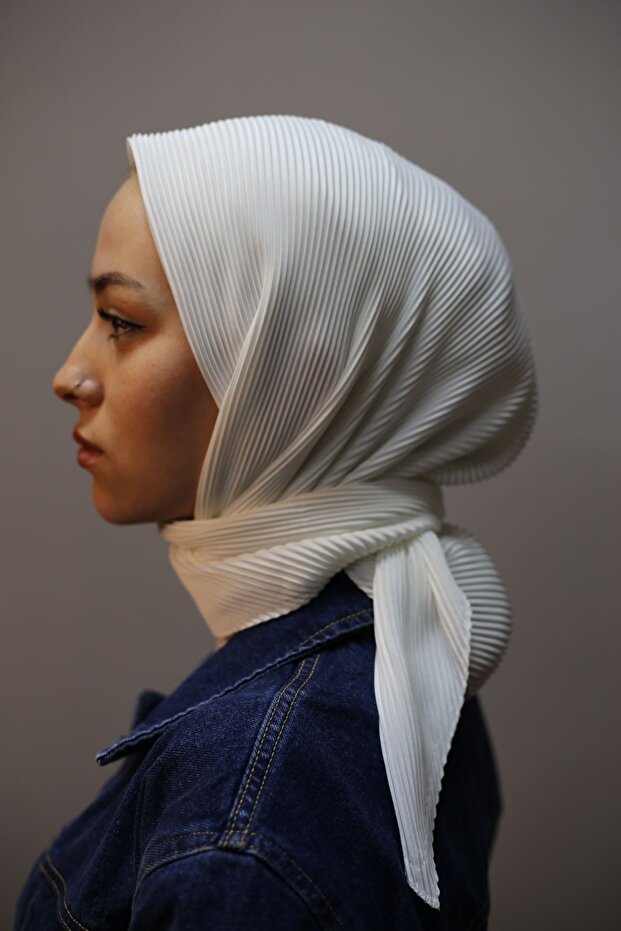 Düz Piliseli Günlük Eşarp - 3