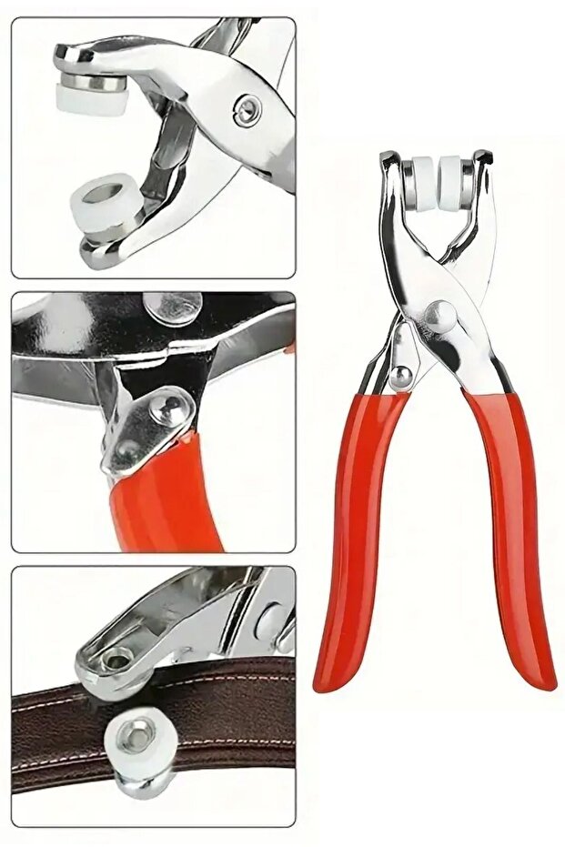 ® 200 adet Paslanmaz Çelik Çıtçıt ve Pense Seti Metal Çıt Çıt Makinesi - 5