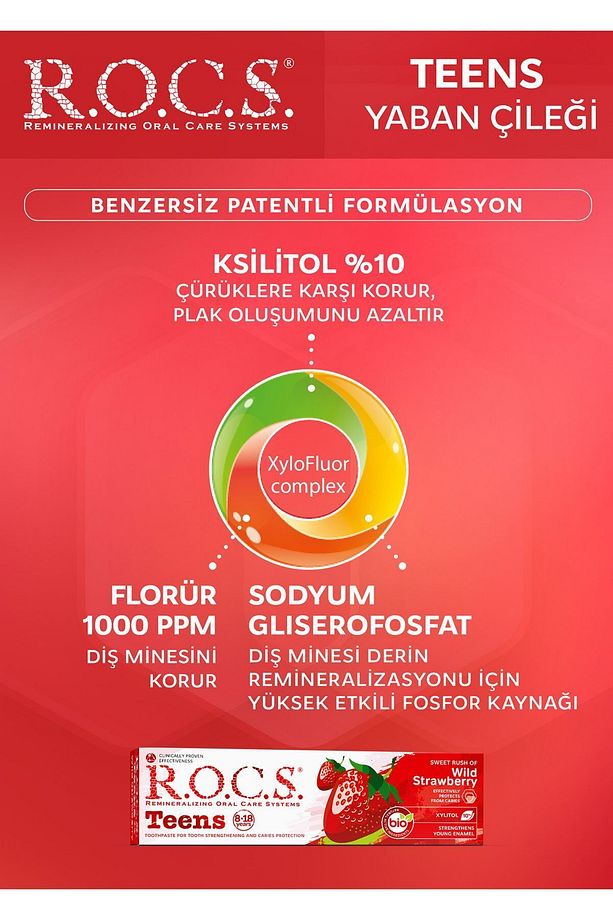 8-18 Yaş Diş Macunu-yaban Çileği 4607034471910 - 2