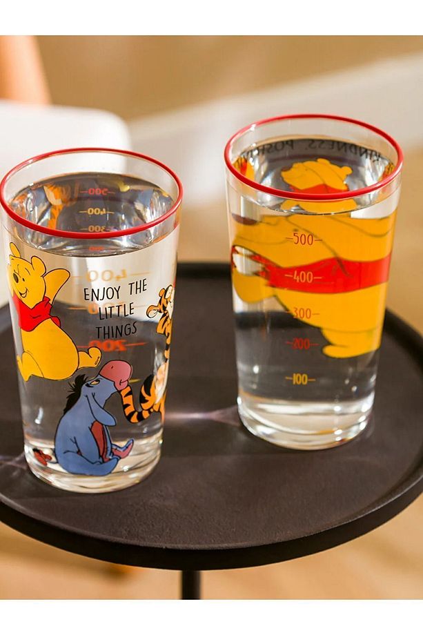 LCW HOME Winnie The Pooh Baskılı Cam Bardak 2'li 570 Ml - 4