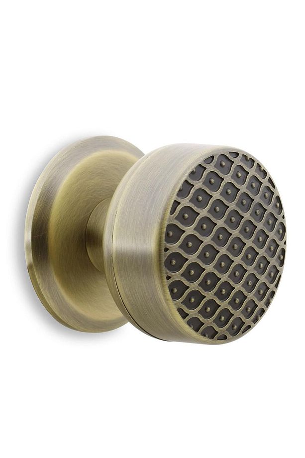 Kestila Antik Sarı Kapı Tokmağı Topuzu Kolu Metal Tokmak - Kapı Kulpu - 7