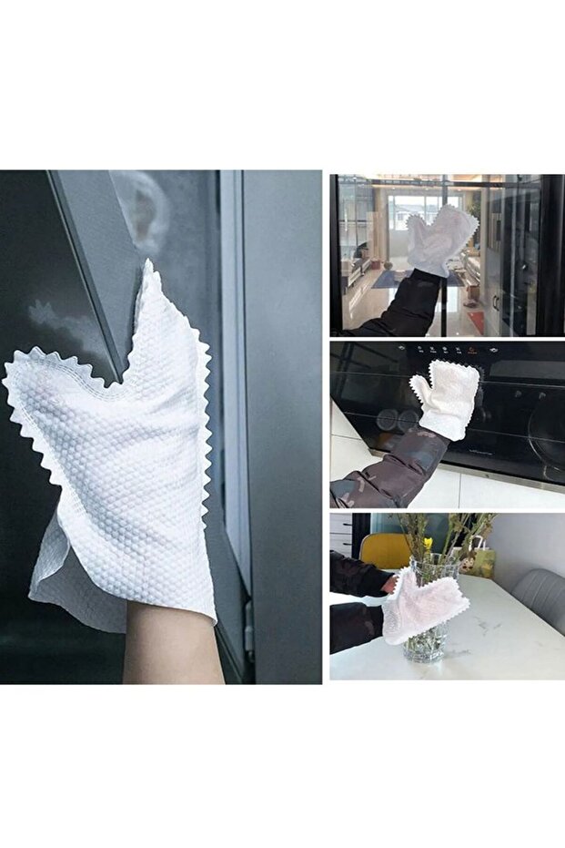 10 قطع من قفازات التنظيف متعددة الأغراض وقماش الغبار - 5