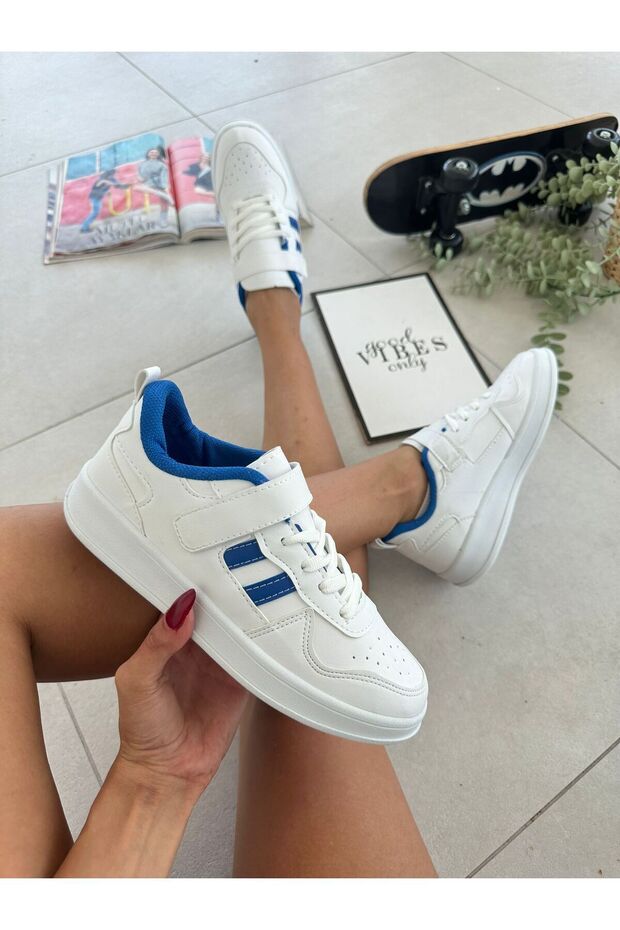 Kadın Beyaz Sneaker - 5