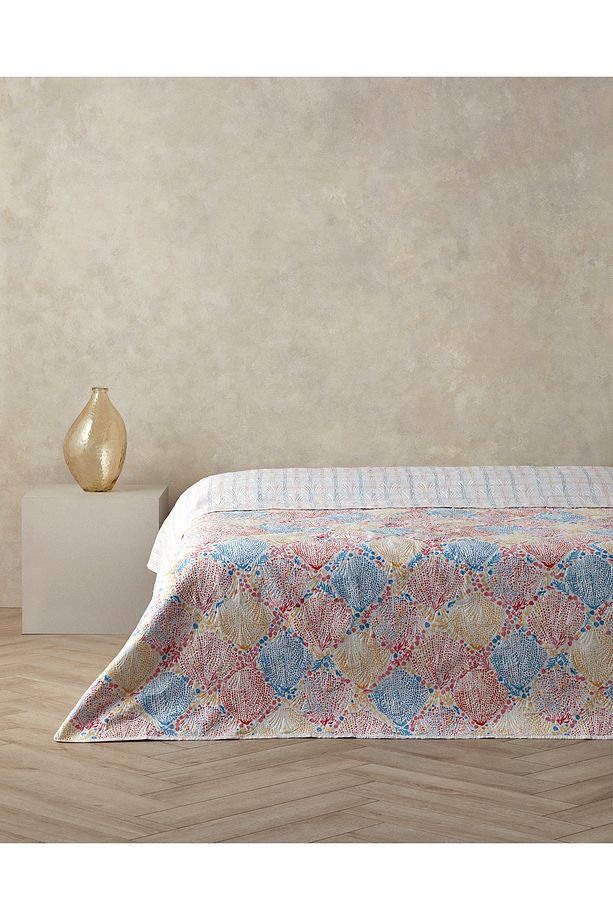 Coastal Treasures Tek Kişilik Çok Amaçlı Örtü Pembe - 1