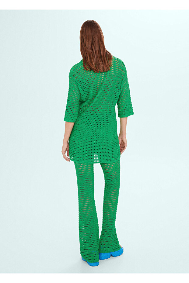 Grüner Damenpullover -57010379 - 5