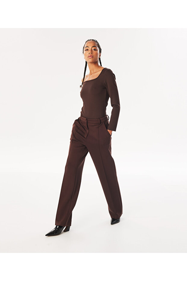 Brown Woven Trousers