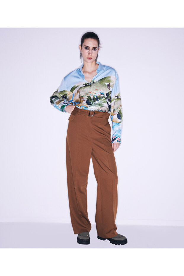 Brown Woven Trousers