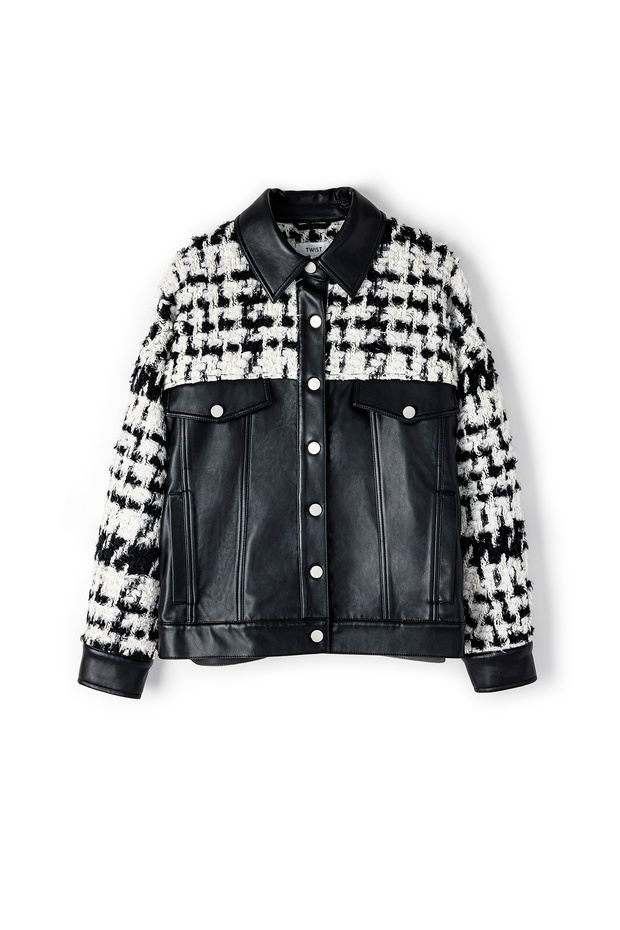 سترة سوداء منسوجة - 4