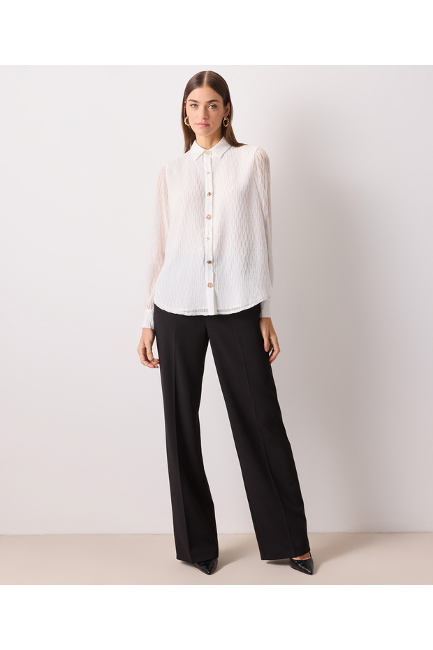 White Woven Shirt