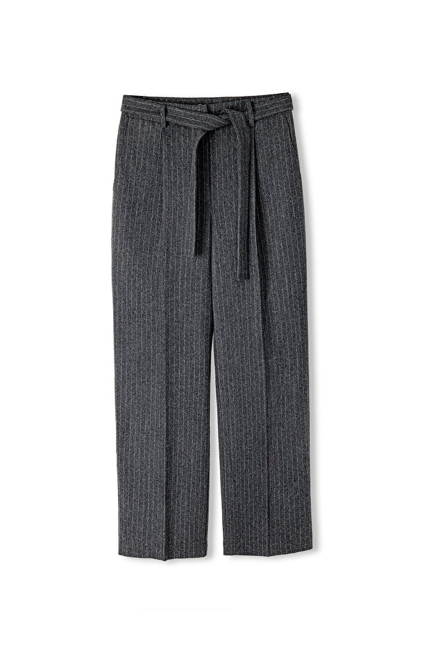 Gray Woven Trousers - 5