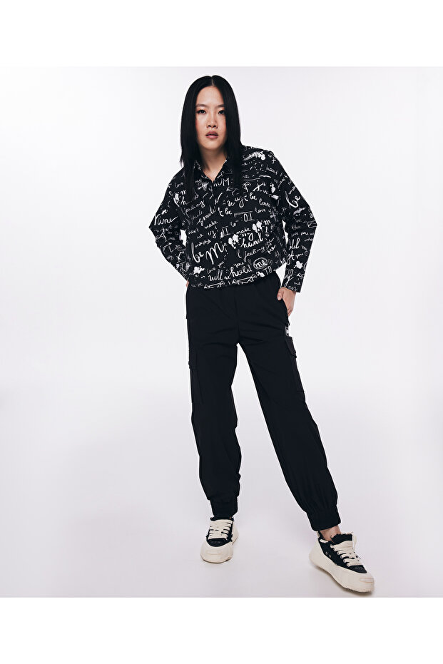 Black Woven Trousers