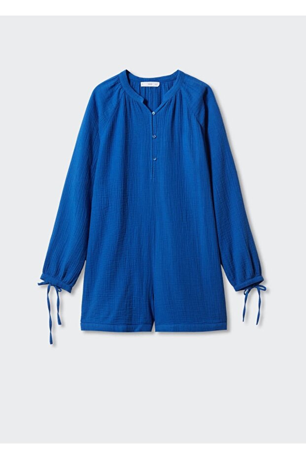 Düğmeli kısa tulum - 3