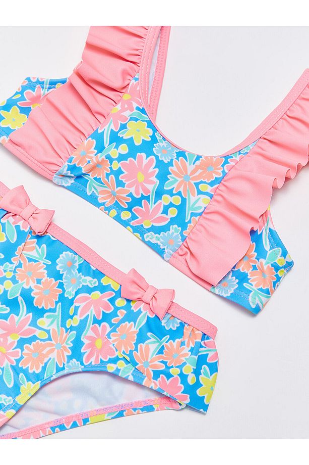LCW Baskılı Kız Bebek Bikini Takımı - 3