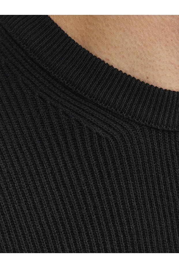 Rundhals ile Strickpullover Rundhals ile Einfarbig Strickpullover - 5