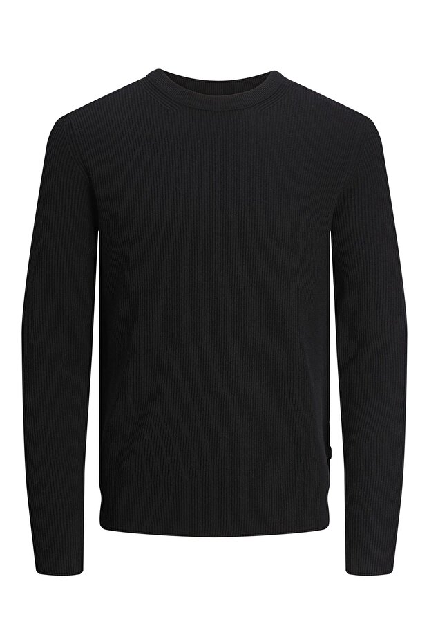 Rundhals ile Strickpullover Rundhals ile Einfarbig Strickpullover - 2