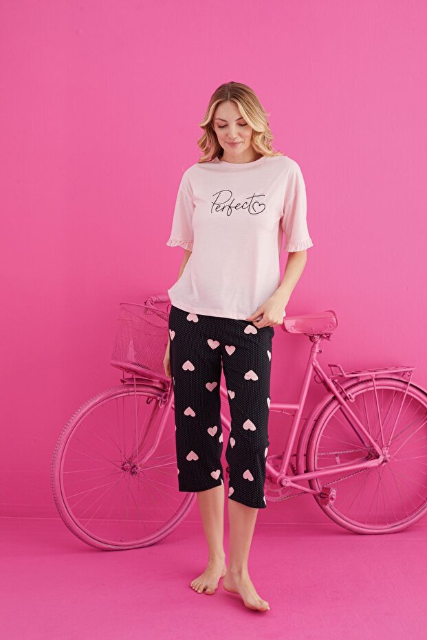 PAMUKLU LİKRALI KAPRİ TAKIM - 2