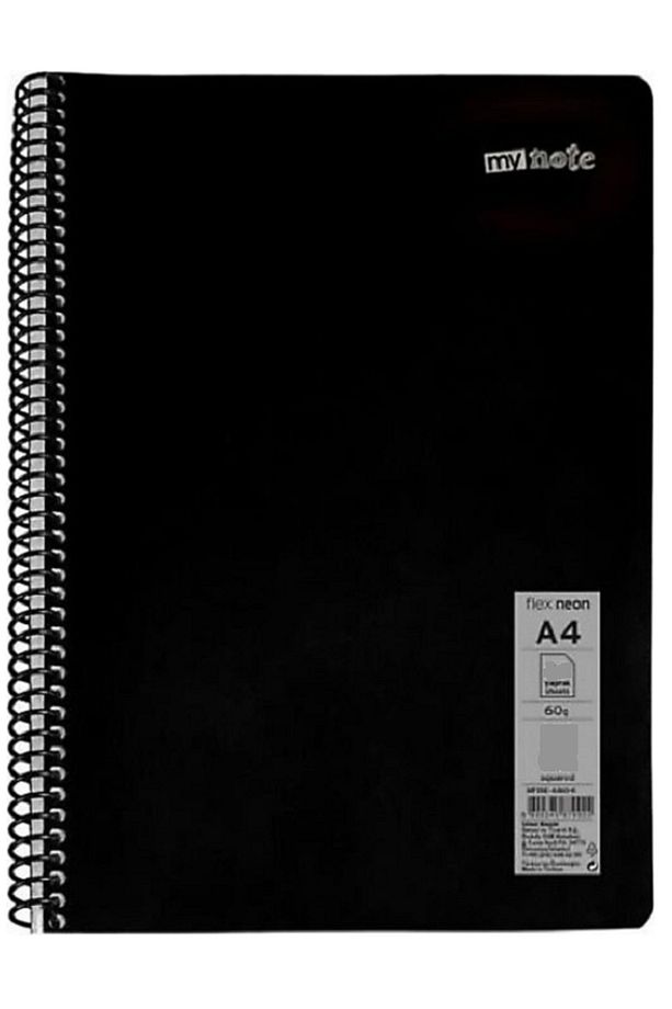 Defter Okul Defteri Spiralli Telli Pp Kapak A4 1 Adet Farklı Renklerde - 120 Sayfa Çizgili ( 1 ADET) - 3