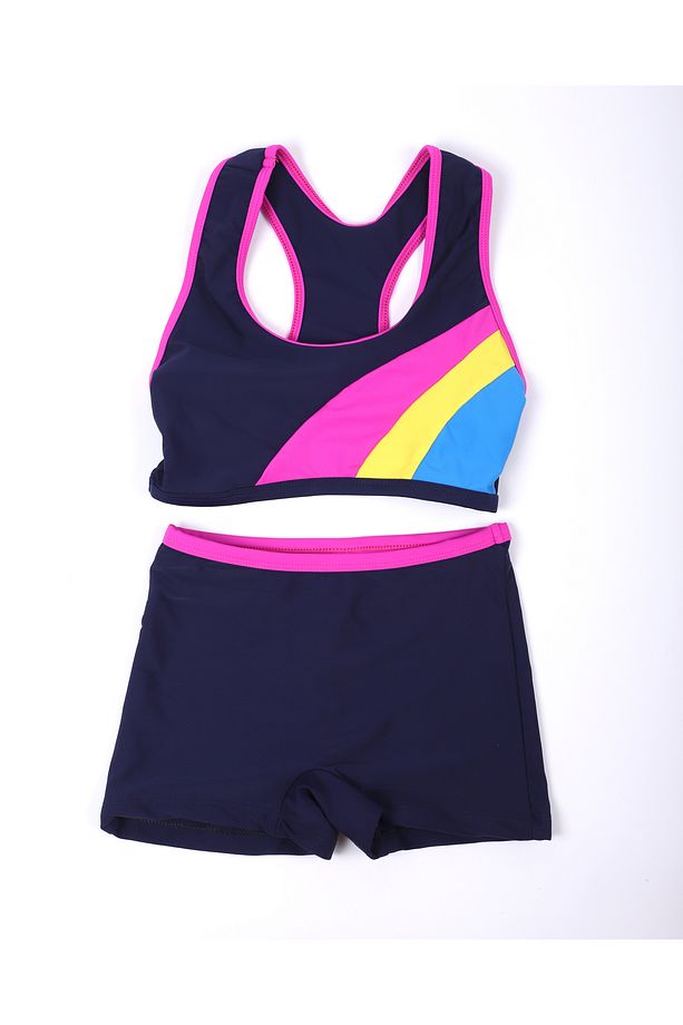 Kız Çocuk Şortlu Bikini- Yüzücü Myo5956 - 1