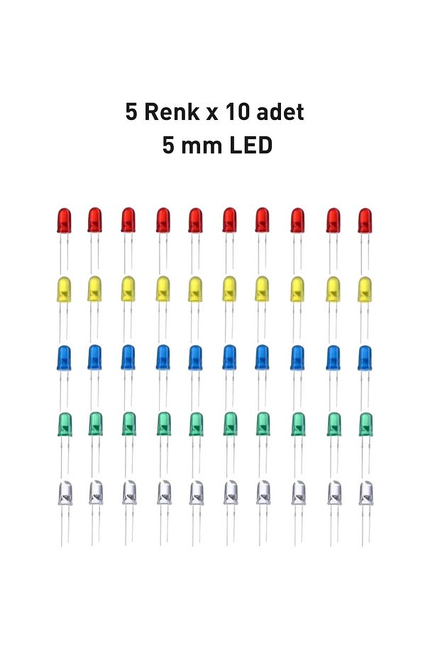 Arduino Yardımcı Kit 5: Breadboard-Jumper-Led-Direnç-Buton-Potansiyometre-Buzzer-LDR-RGB Led - 4